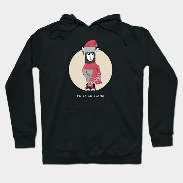 Fa la la llama funny christmas llama design Hoodie by the christmas shop